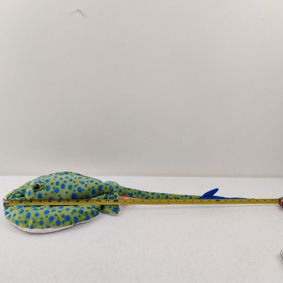 Wild Republic Plush Stuffed Adult Blue Spot Stingray Soft Ocean Fish Aquatic - Picture 7 of 10